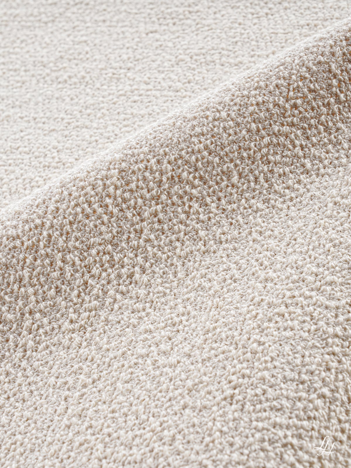 Handtuch aus Leinenfrotté-Cremeweiß; im Detail