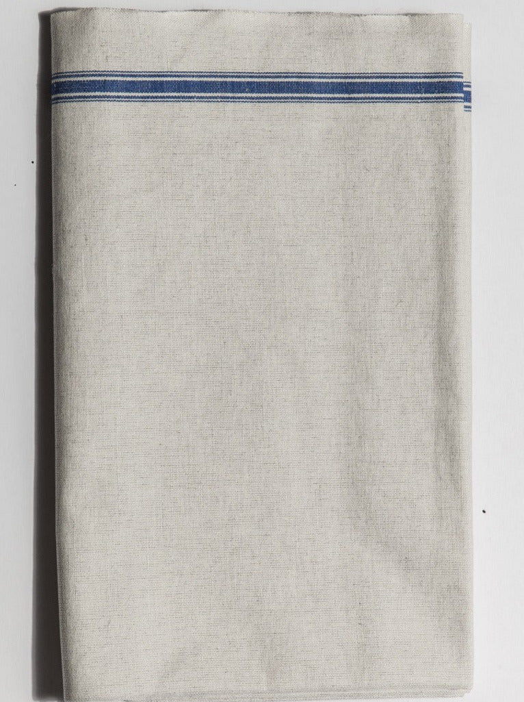 Mangeltuch aus Halbleinen in Blau
